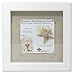 Lawrence Frames Shadow Box Frame with Linen Inner Display Board, 8 by 8-Inch, White