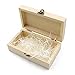 LUHEN Men's Wooden Bow Tie Hanky Set Handmade Wood Bowtie with Box, 6, Medium