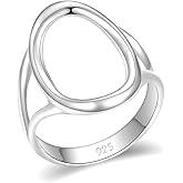 MINDDHA Sterling Silver Circle Ring - Handmade Infinity Band - Dainty Karma Ring for Women - Ideal Gifts for Anniversary, Birthday, Special Occasions - 3.8mm Width, Size 4-12