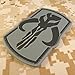 ACU Gray Star Wars Boba Fett Mandalorian Bounty Hunter PVC Rubber 3D Velcro Patch