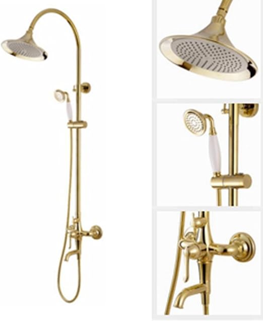 Golden Shower Pengtou Copper Top Spray Shower Faucet Amazon Com