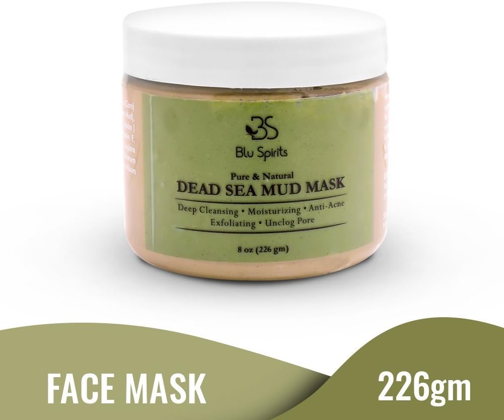 Dead Sea Mud Mask for Face - Natural Pore Minimizer/Cleanser for Skin Care Charcoal Clay Peel Off Masks for Men and Women