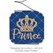 Big Dot of Happiness Royal Prince Charming - Baby Shower or Birthday Party Hanging Decorations - 6 Count