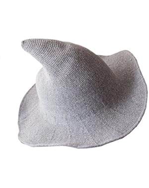 Women Gandalf Witch Cosplay Party Carnival Halloween Wool hat knitted Hats Llynice