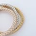Long Way Women Gold Silver Rose Gold Plated Corn Chain Hollow Out Heart Charm Bracelet