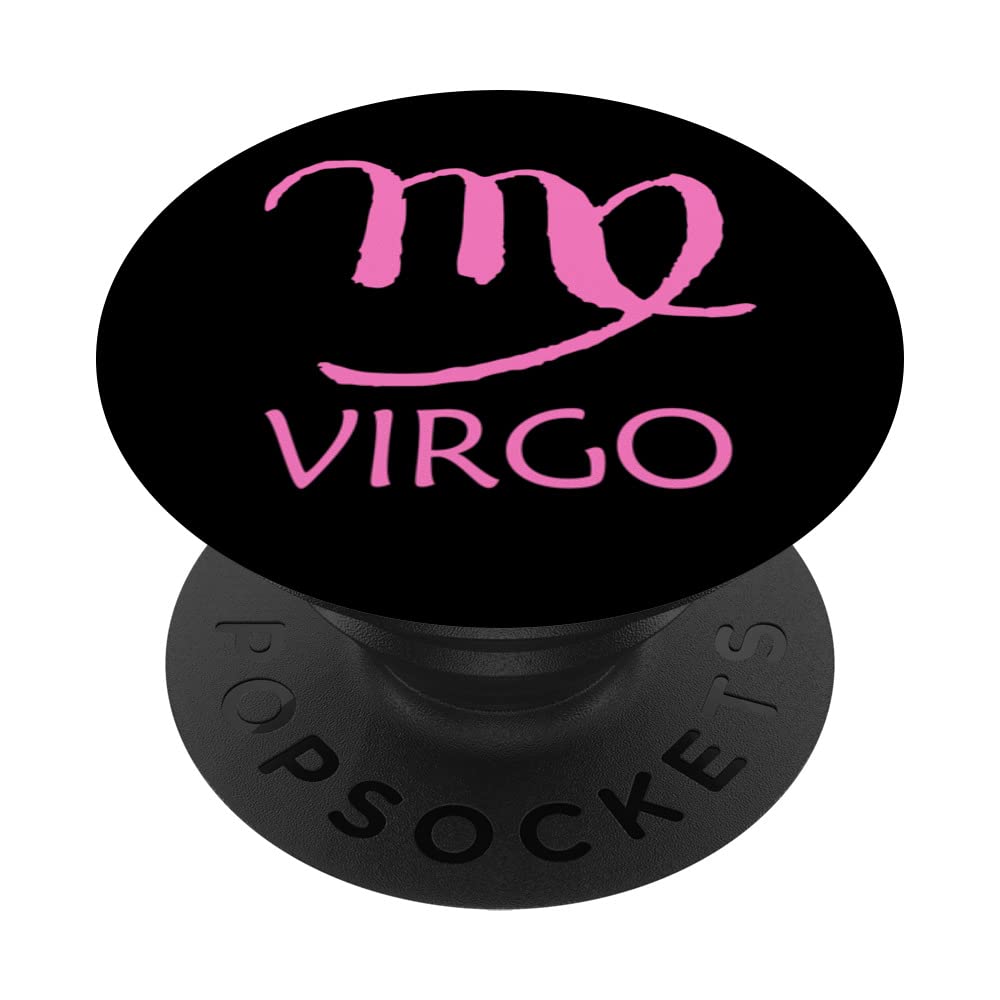 Pink Virgo Star Sign August September Birthday Queen & King PopSockets Swappable PopGrip
