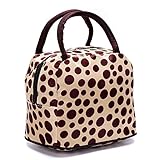 Women Reusable Small Lunch Picnic Bag Waterproof Snacks Grocery Tote Handbag for Teens Kids