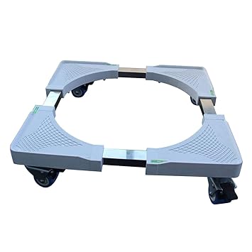 TOPWAY Lavadora Nevera Soporte Carretilla Rueda doble Acero ...