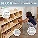 ECR4Kids Mobile Block Storage Cart, Small, Classroom Furniture, Natural