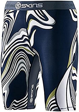 Skins DNAmic Performance Compression 1/2 Tights/Shorts, Living Lines, Large