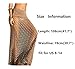 Santwo Women Swimwear Dress Lace Bikini Cover up for Beach Fishnet Crochet Skirt(Model 2 Coffee)
