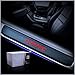 For Honda Civic Door Sill Protector Reflective 4D Carbon Fiber Sticker Door Entry Guard Door Sill Scuff Plate Stickers Auto Accessories 4Pcs Red