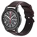 Galaxy Watch 46mm Bands, Gear S3 Bands, KADES 22mm Universal Leather Replacement Strap with Quick Release Pin Compatible for TicWatch Pro/Amazfit Stratos Smart Watch, Large, Brown and Cofee