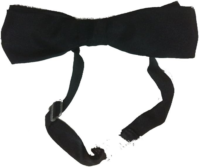 Black Bow Ties with Adjustable Band Lots of 12 (Adjustable Bow Tie) at