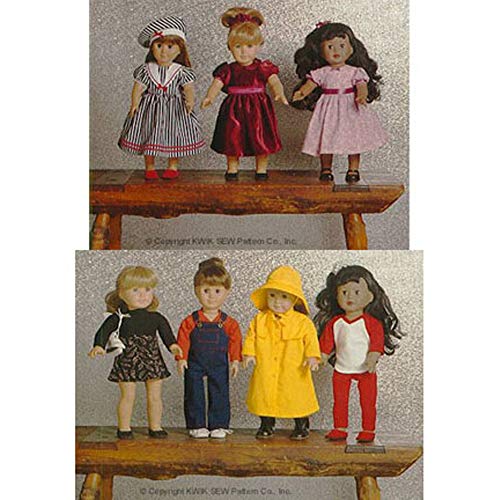 1 K2921+Clothes+Sewing+Pattern+18+Inch