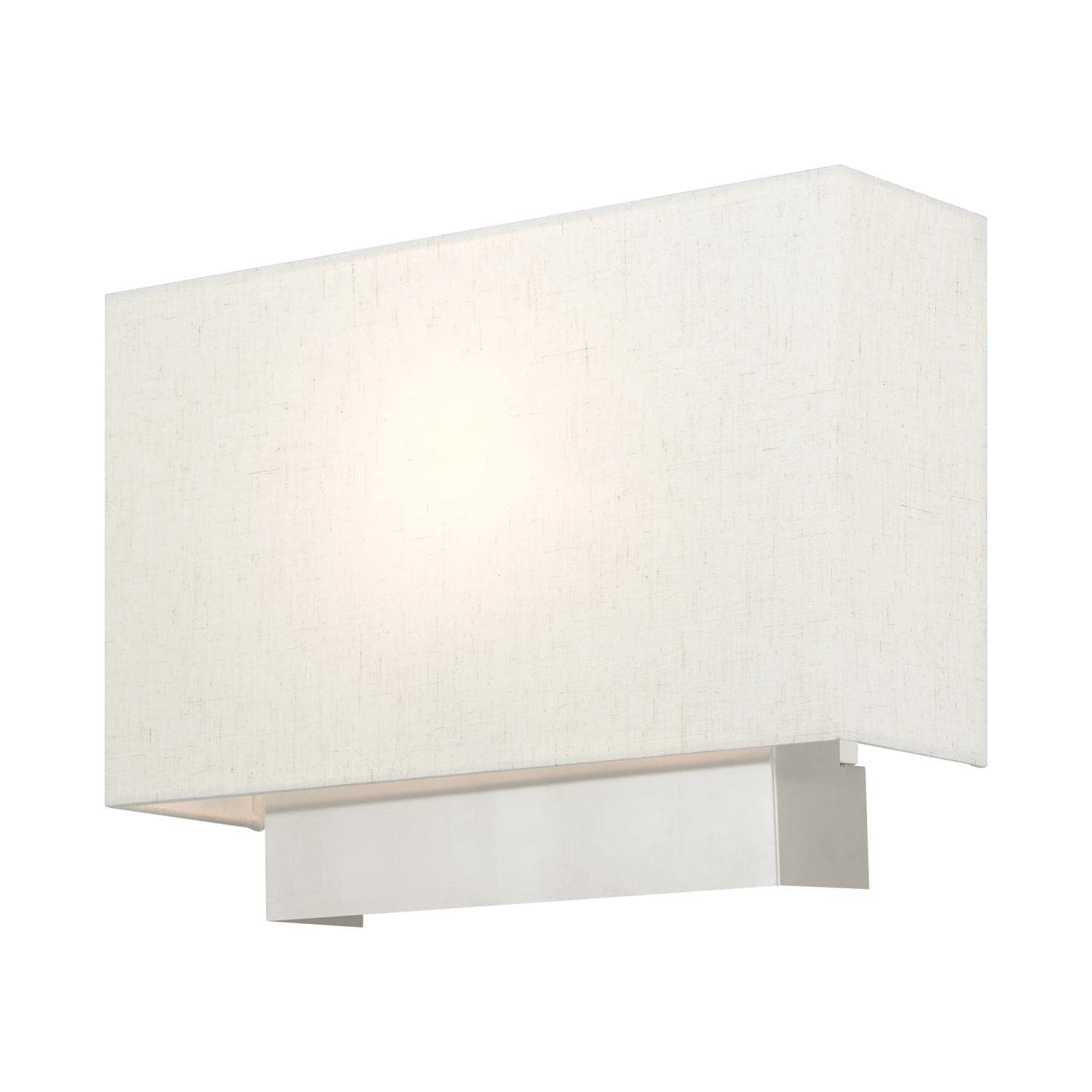 Photo 1 of Livex Lighting 1 Light Brushed Nickel ADA Sconce, 14 x 9.75