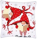 Vervaco Christmas Gnomes II Pillow Needlepoint Kit