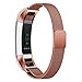 Oitom Bands Compatible Fitbit Alta HR Accessory/Fitbit Alta/Fitbit Alta Ace,Stainless Steel Magnet Replacement Bands,(2 Size) Large Small (12 Color) Silver Black Rose Gold Pink Blue Brown Rainbow