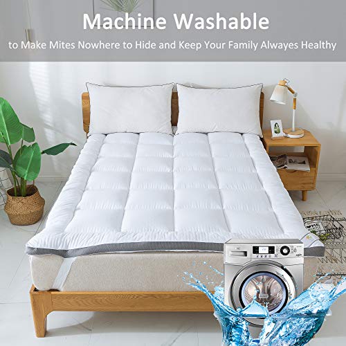 SUFUEE Mattress Topper Twin & Mattress Pad Protector Quality Plush