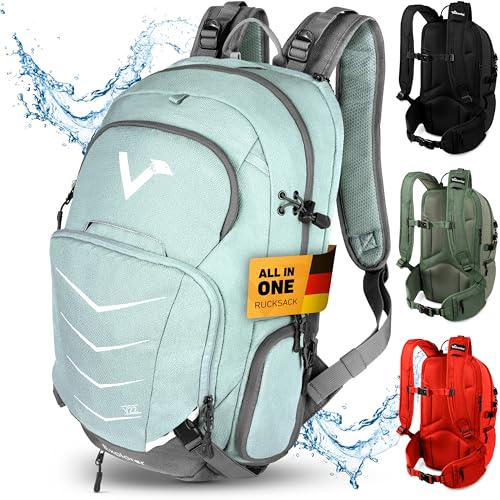 Valkental Rucksack 22L, Wanderrucksack, Wasserfest & Reflektierend