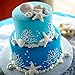 Seashell Silicone Fondant Mold Big Sea Shells Chocolate Candy Starfish Mold For Beach Theme Wedding Birthday Party Cake(3PCS)