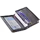 Outrip Genuine Leather Business Card Holder Name Card Case Credit Card Wallet with ID Window RFID Blocking (Black)