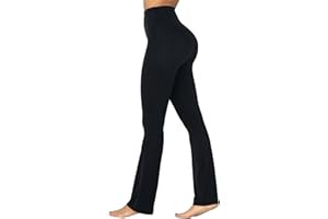 Sunzel High Waisted Mini Flare Leggings for Women, Workout Bootcut Flared Yoga Pants with Tummy Control for Casual Gym