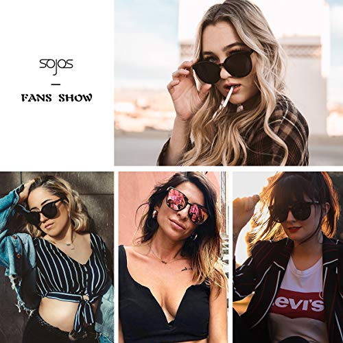 4 SOJOS+Round+Sunglasses+Mirrored+SJ2057