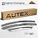 AUTEX C61010A Chrome Billet Grille Insert Combo Compatible with 1999-2002 Chevy Silverado 1500/2500, 2000-2006 Chevy Tahoe/Suburban Grill Polished Aluminum