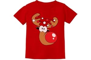 TSTARS Funny Reindeer Ugly Christmas Sweater T-Shirt Boys Girls Tacky Holiday Xmas Shirt for Toddler Kids