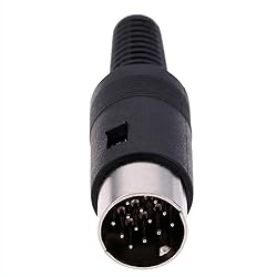 FASTROHY 2Pcs DIN Plug 13 Pin Male Inline Audio