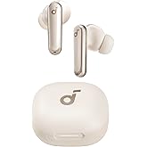 Soundcore P40i by Anker, Noise Cancelling Wireless Earbuds, Adaptive Noise Cancelling to Environments, Heavy Bass, 60H Playtime, 2-in-1 Case and Phone Stand, IPX5, Wireless Charging, Bluetooth 5.3
