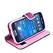 S4 Mini Case, Galaxy S4 Mini Case, Speedtek Bowknot Pattern Premium PU Leather Wallet Flip Protective Skin Case with Magnetic Closure for Samsung Galaxy S4 Mini i9190 (2013) (Built-in Credit Card/ID Card Slot)