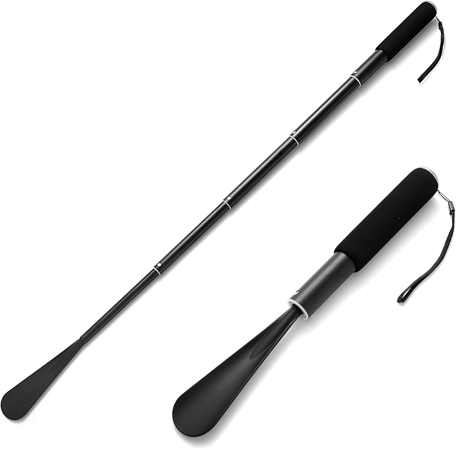 Long Handled Shoe Horn, Telescoping Shoehorn for Seniors Men Women Kids