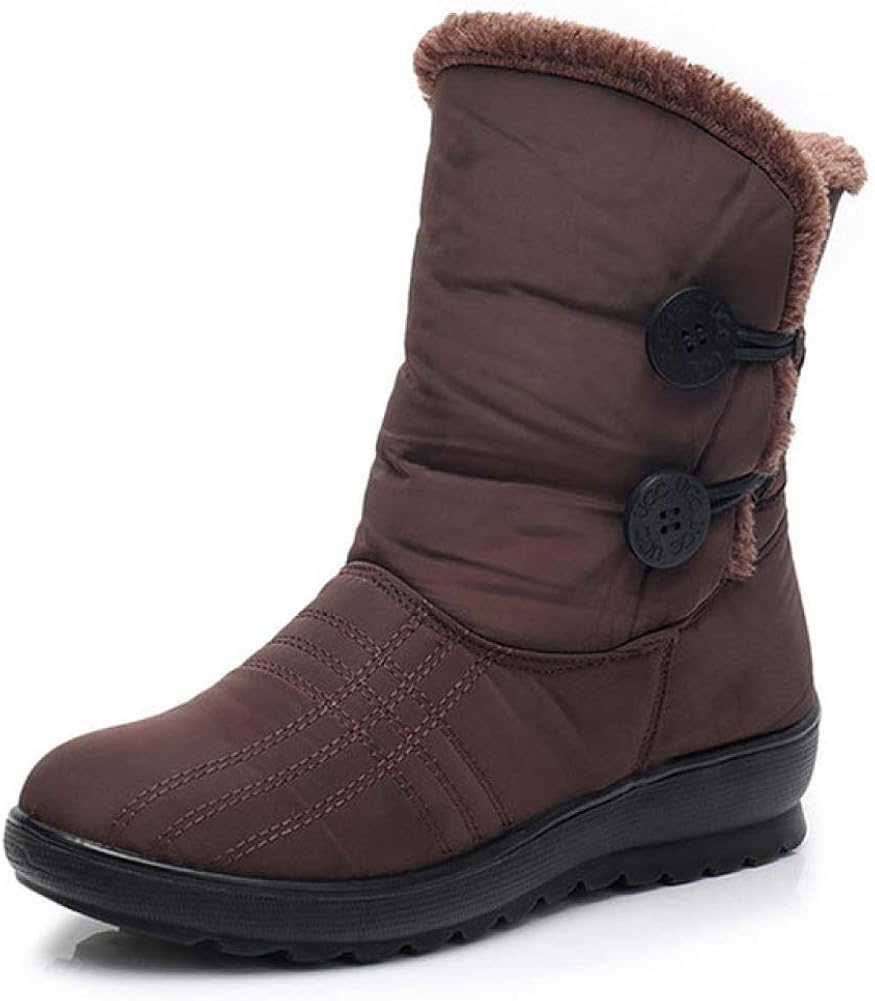 Alebaba Women NonSlip Snow Boots Warm Winter Boots Waterproof Mother