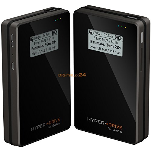 500 GB HDD HyperDrive for GoPro Mobile Photo / Video Storage Backup