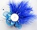 Kathyclassic Women's Fascinators Hat Hair Clip Feather Wedding Headware Bridal 1920s Headpiece (Royal Blue)