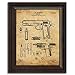 3 pc Framed Modern Gun Patent Set - 1911, M16, Bolt Gun