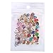 RUBYCA Wholesale 200pcs Floating Charms Lot for DIY Glass Living Memory Locket Silver Gold Color Mix 7
