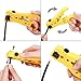 Coaxial Crimping Stripping Tool, Proster Wire Terminal Crimper with Wire Stripper Cutter And 15 F-Type Connector Adjustable Connector F/BNC/RCA Cable Coaxial/ Network/ UTP/STP Cable RG 59/ 6 RG 7/11