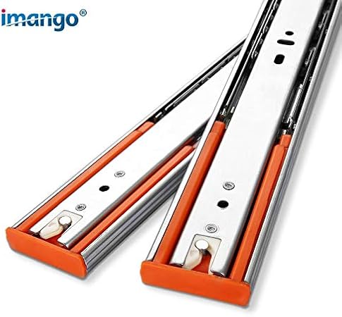 1 Pair 2pcs Stainless Steel Drawer Slides 12 22 Inch Silent
