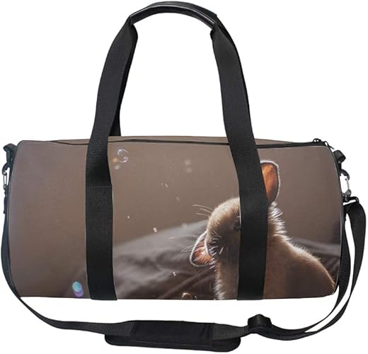 Amazon キャリーオンバッグ トラベルバッグ ボストンバッグ ウサギ 2泊 旅行 バッグ 大容量 2wayバッグ レディース メンズ 防水 軽量 機内持ち込み Bhalla ボストンバッグ