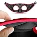 Cold Weather Dog Harness - Comfortable & Adjustable Harnesss for Dogs - Easy Walk Dog Harness (Red, Neck Size 12