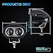 WEISIJI LED Work Pods,4D Lens LED Work Light 20W Headlight Spot Beam LED Work Light Bar for Motorcycle Truck Boat Offroad ATV UTV (2PCS / Pack)