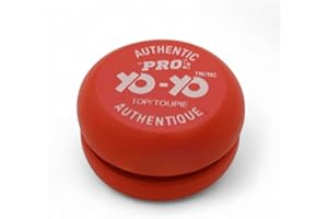 Yo-Yo Pro – The Original Solid Wood Yo-Yo with Extra String | Fun Toy for Tricks & Skill Play | Ages 6+ (Red)