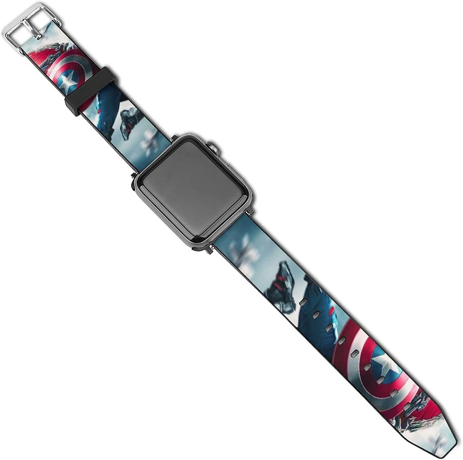 Falcon Captain America Apple Watch Diamond Protector Case Compatible with iWatch 38mm 40mm 42mm 44mm Bling PC Protective Case Bumper with Compatible with iWatch Series 6 / SE / 5 / 4/3/2/1