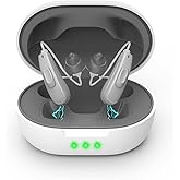 Not Amplifiers True Professional Hearing Aids for Seniors with Hearing Loss - 16-Channel DSP Noise Cancellation, OTC Rechargeable BTE Hearing Aids with Charging Case