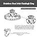 West Coast Jewelry | ELYA Stainless Steel Irish Claddagh Ring - Size 7