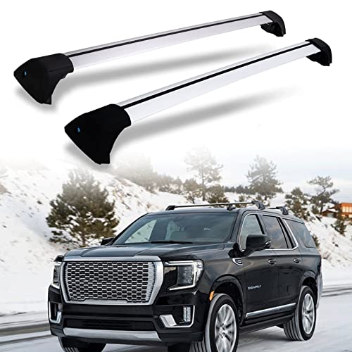 AUXPACBO 220lbs Lockable Silver Cross Bar Fits for 2021 2022 2023 2024