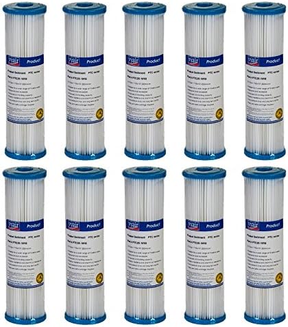 10" 10 Micron Washable Water Filter Reusable Filter Bio Diesel, Rain Water (10)